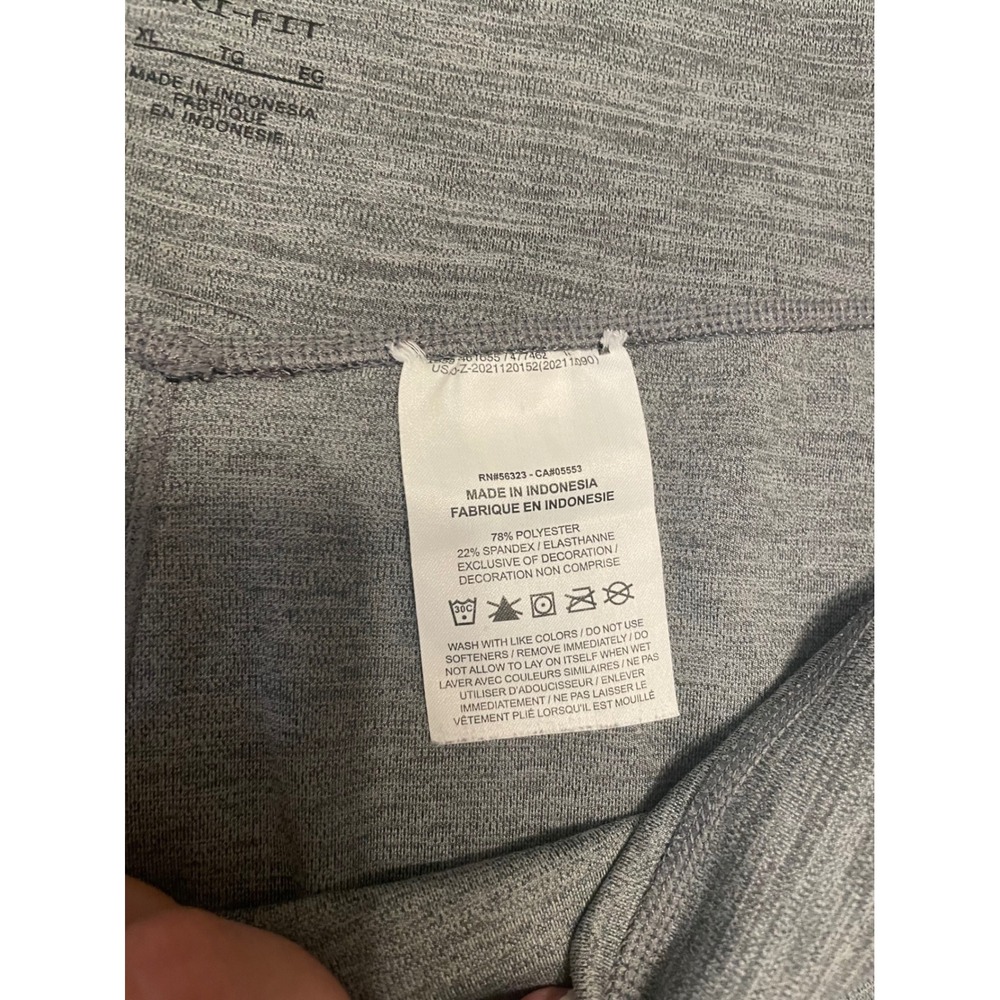 Nike Dri-FIT Womens XL Heathered Gray High Waisted Athletic Leggings DD0252-068 - Picture 3 of 4